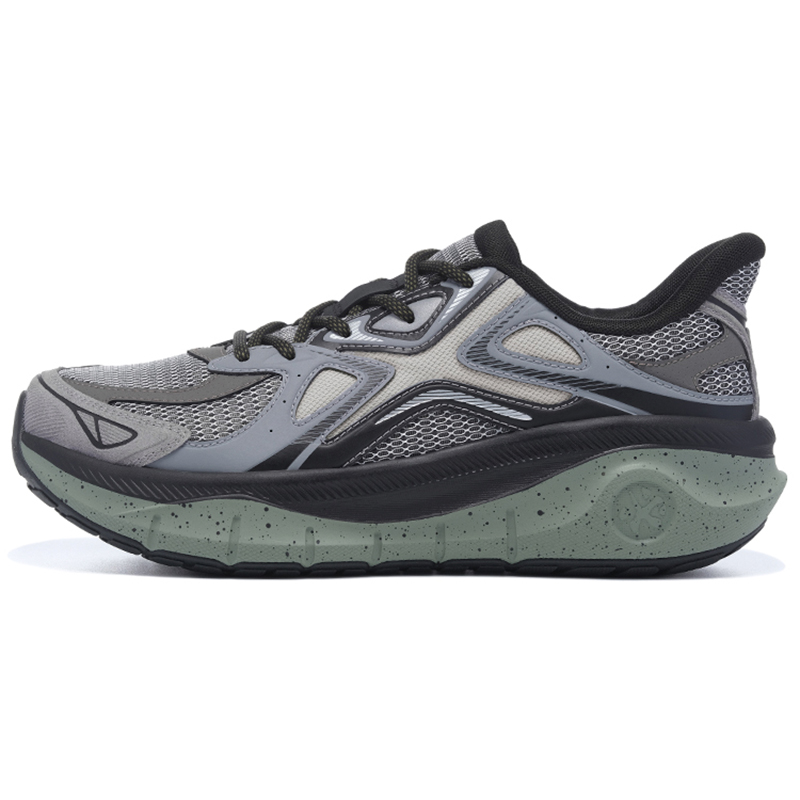 

Кроссовки Pioneers Thick Tao Cushioning Support, износостойкие, дышащие, среднего размера, мужские, зелено-серые BMAI, Green Gray