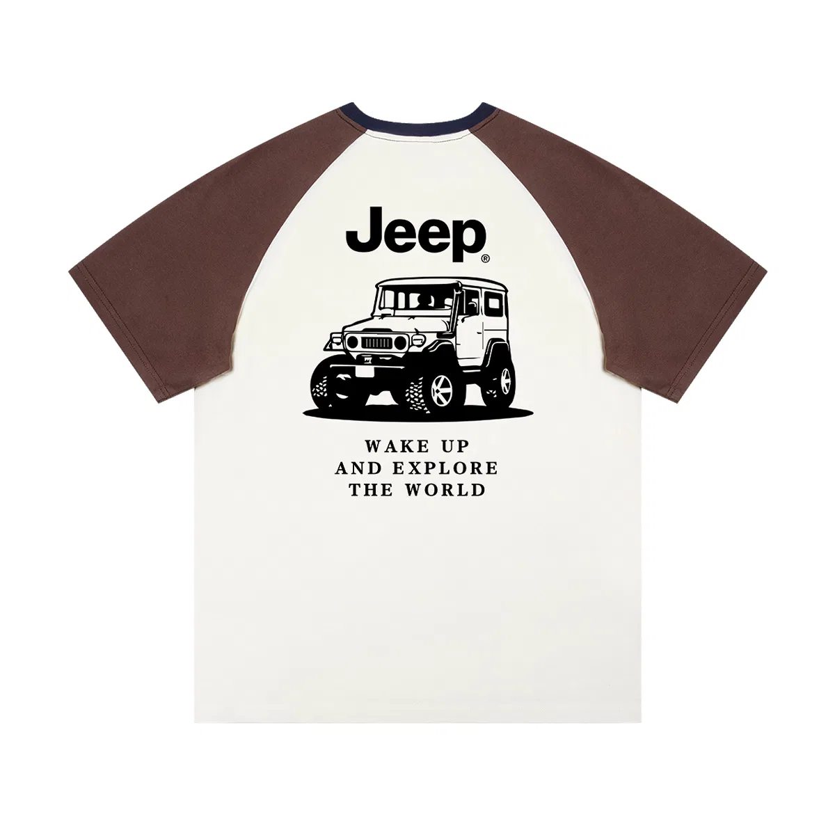 Футболка Grade School с круглым вырезом Jeep, Ecru