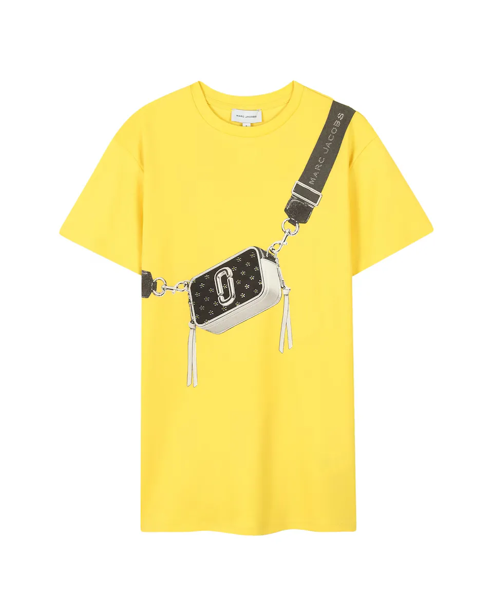 

Платье для девочки из желтого хлопка Marc Jacobs, жёлтый