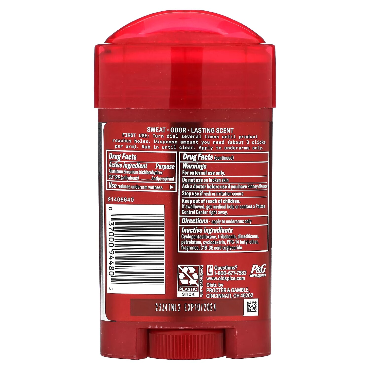 Дезодорант-антиперспирант Old Spice для защиты от пота, 73 г — фото 2