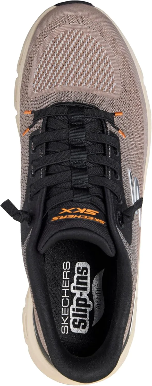 Мужские кроссовки Skechers Arch Fit Glide-Step Pro с удобной вставкой и легким надеванием, черный — фото 2