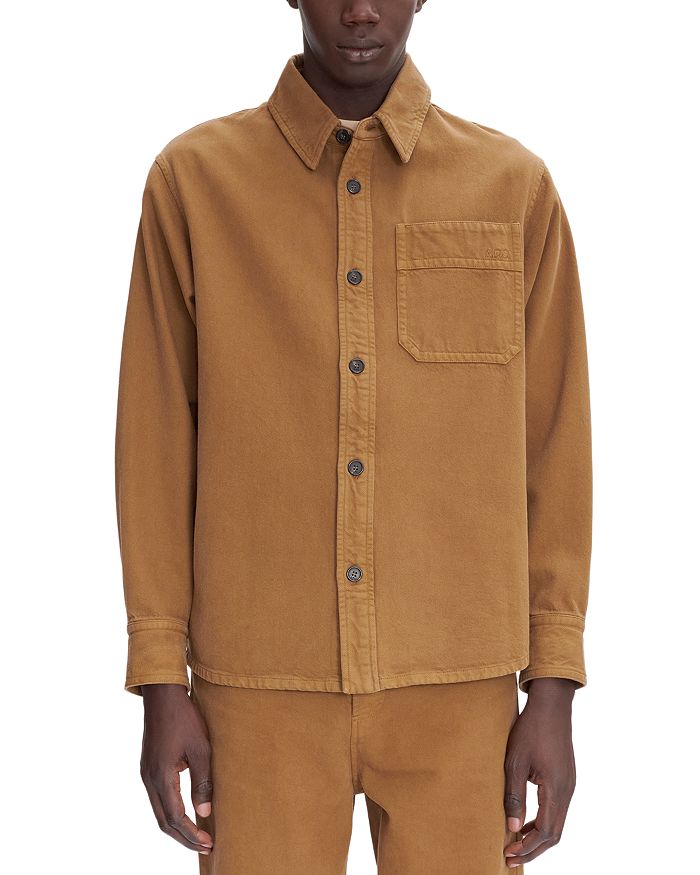 

Куртка-рубашка Basile Regular Fit A.P.C., коричневый/бежевый