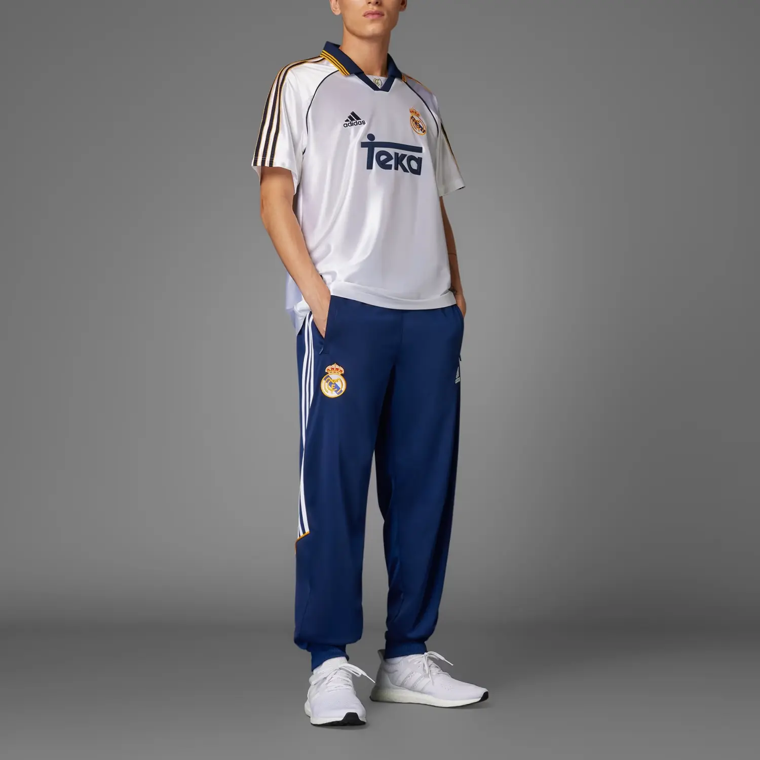 Тренировочные штаны real madrid 99/00 Adidas, темно-синий — фото 3