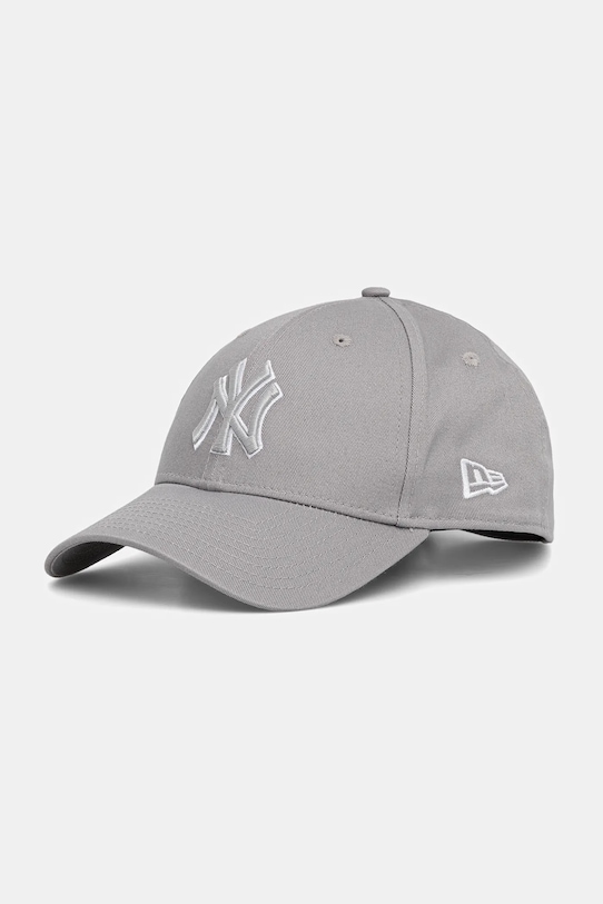 

Хлопковая кепка с козырьком 0 New Era, серый
