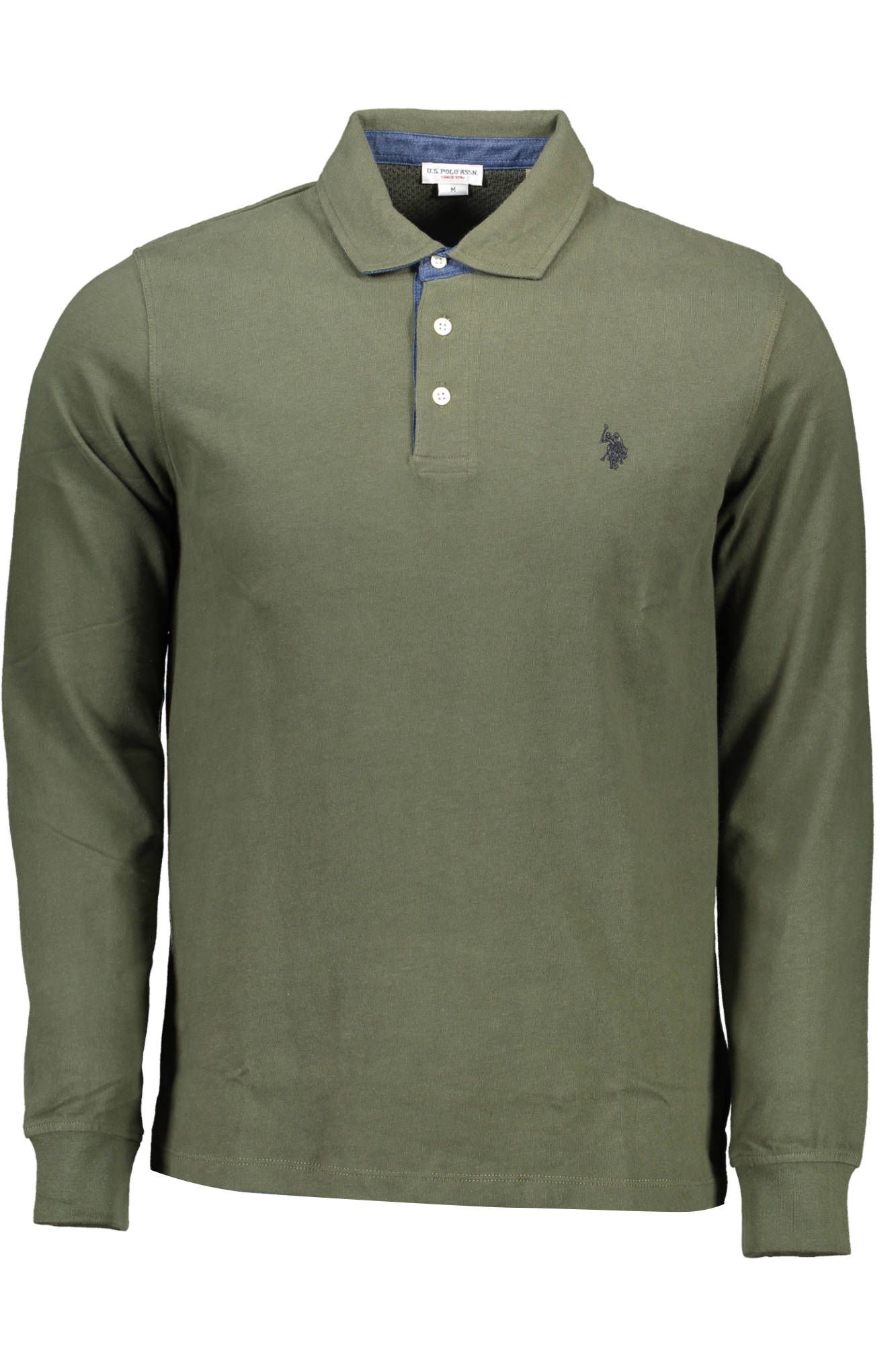 

Мужская рубашка поло из зеленого хлопка U.S. Polo Assn.