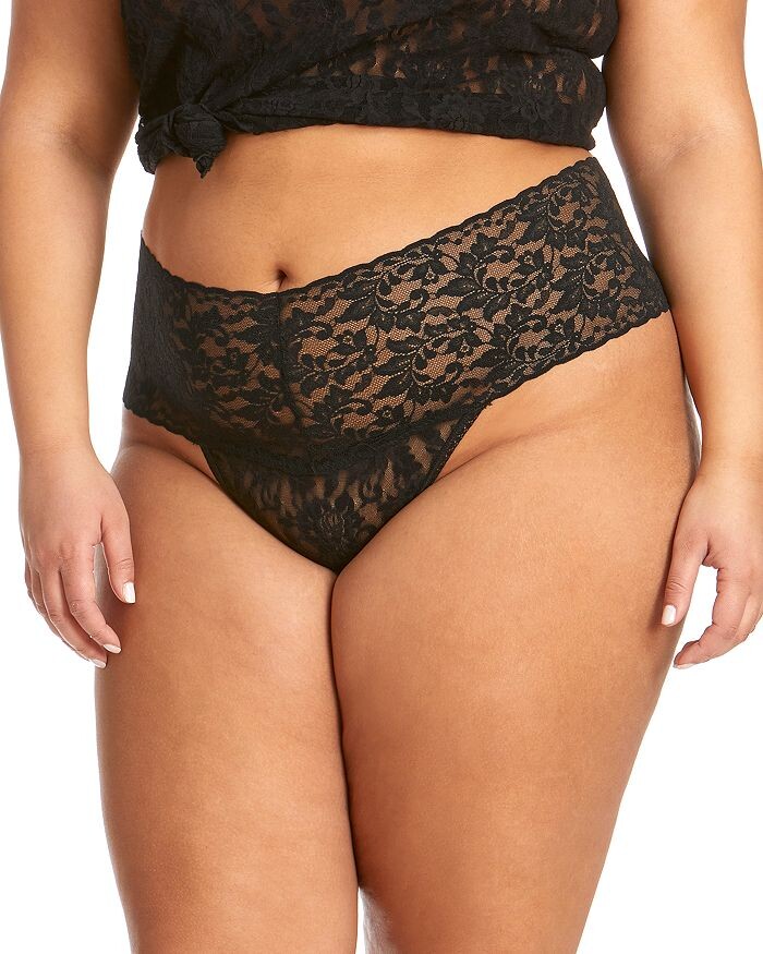 

Кружевные стринги Hanky ​​Panky Plus в стиле ретро Hanky Panky, черный