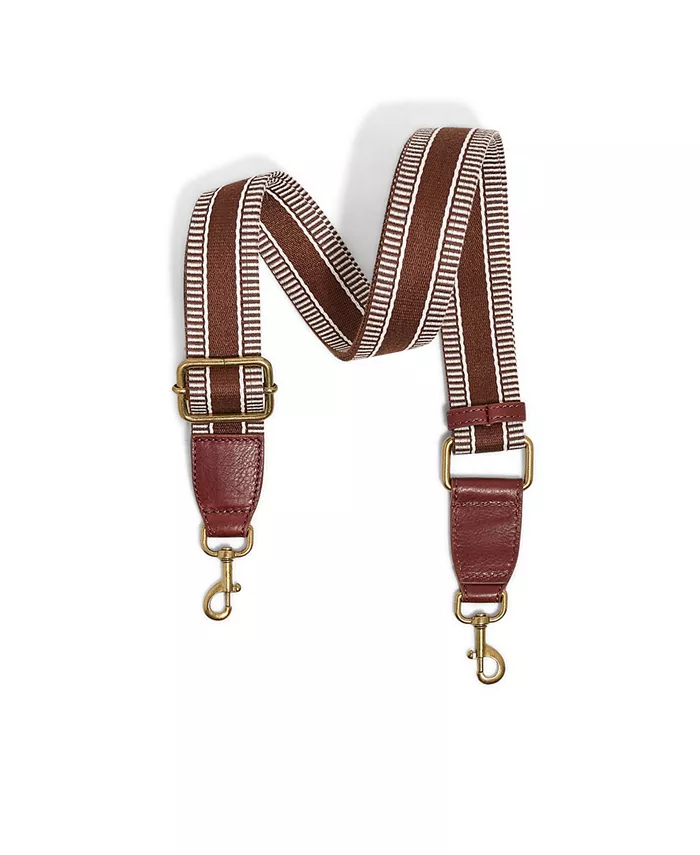 

Полосатый ремешок Web Strap American Leather Co., красный