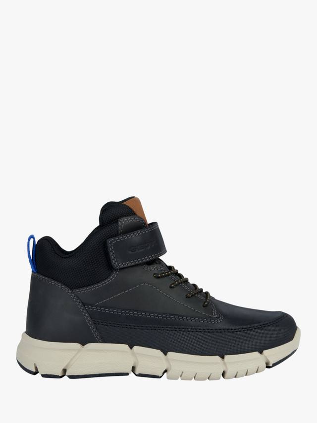 

Детские ботинки Flexyper из вощеной кожи Geox, Black