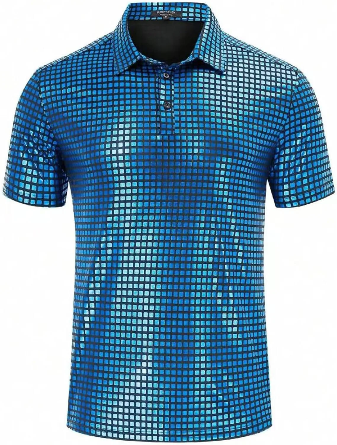 

Мужская поло с коротким рукавом, блестящие пайетки для диско CHXLQQX