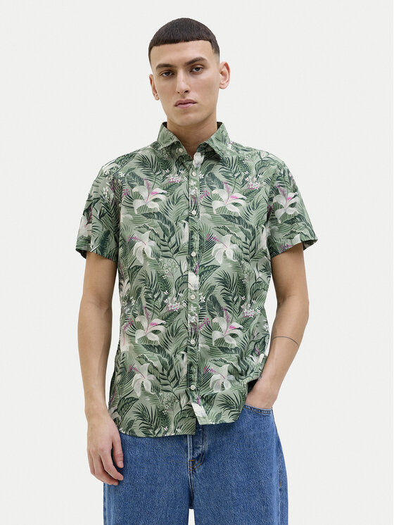 

Рубашка удобного кроя Hawaii 12269137 Jack&Jones, зеленый