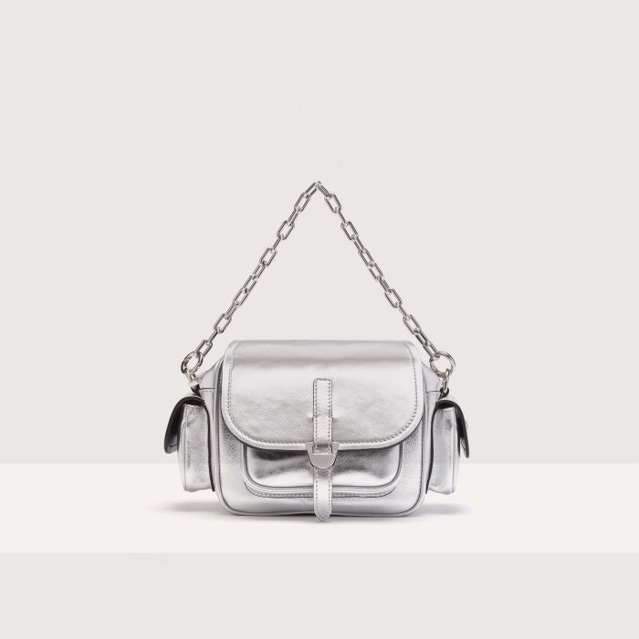 

Мини-сумка Coccinelle Campus Smooth Metal Mini, цвет Silver