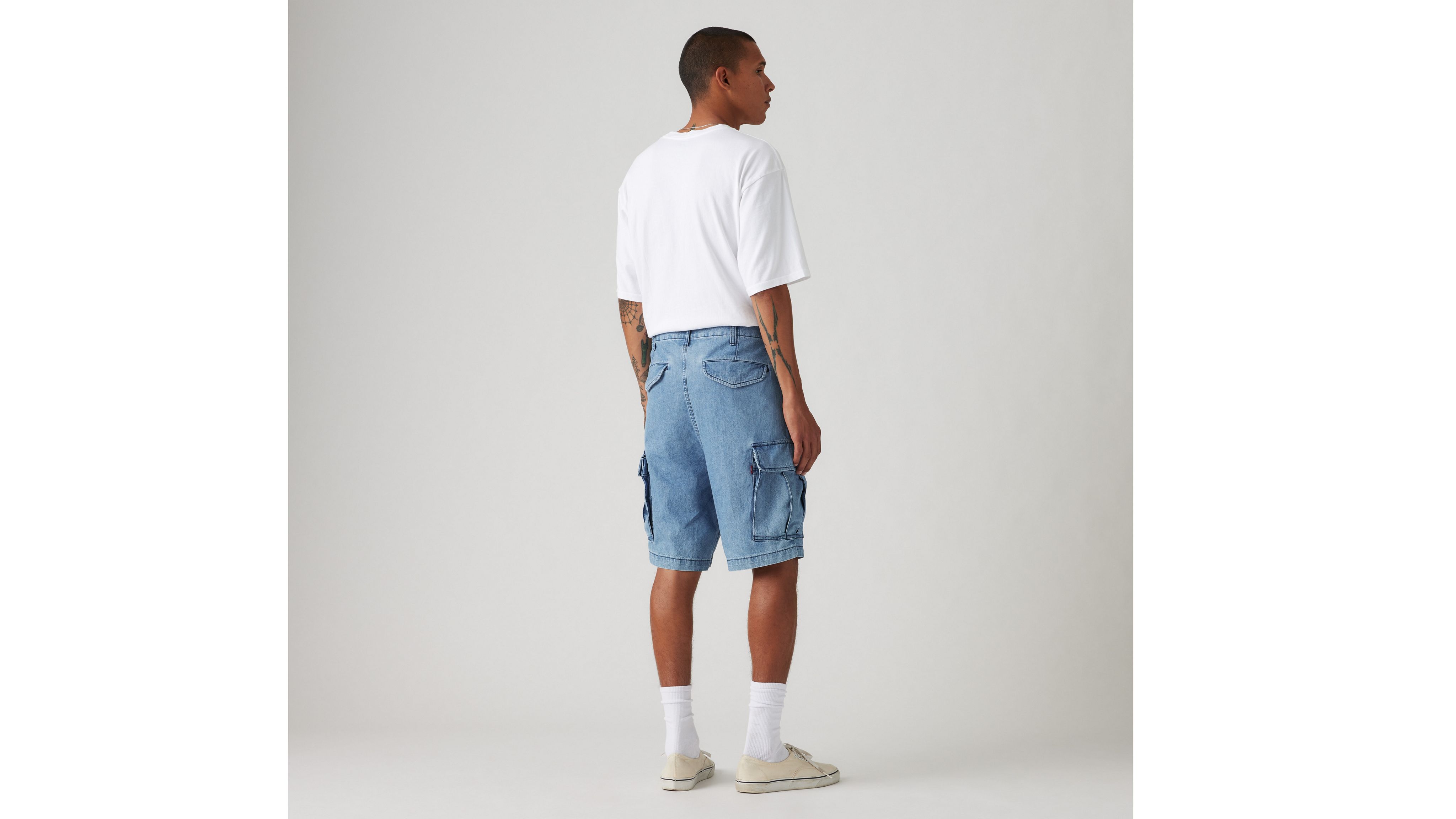Легкие мужские шорты Carrier Cargo Levi's, цвет Only Up From Here - Medium Wash — фото 3