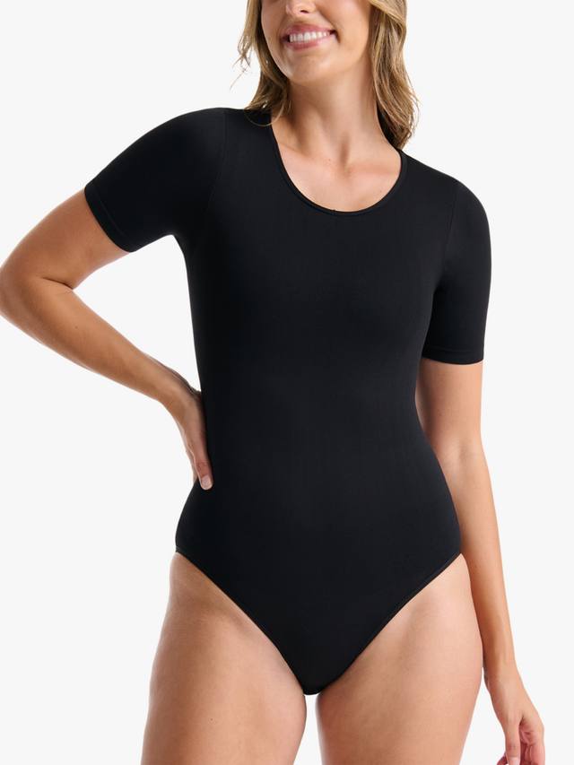 

Футболка-боди Seamless Smoothies с вшитым бюстгальтером Ambra, Black