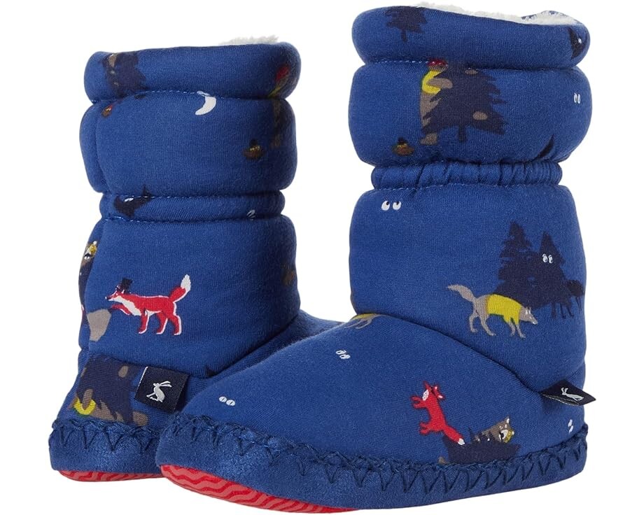 

Домашняя обувь Joules Padabout Boot Slippers, цвет Blue Woods