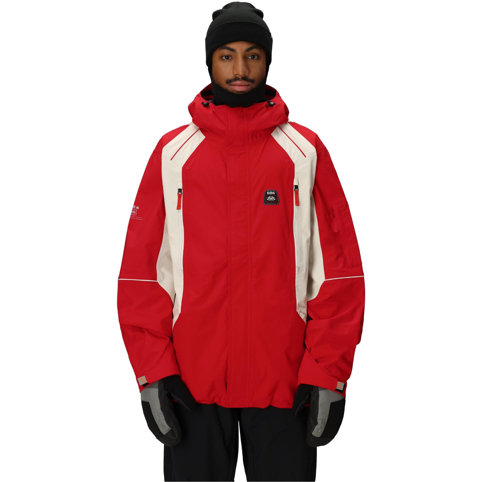 

Мужская зимняя куртка 2002 X3 Shell 686, True Red Colorblock