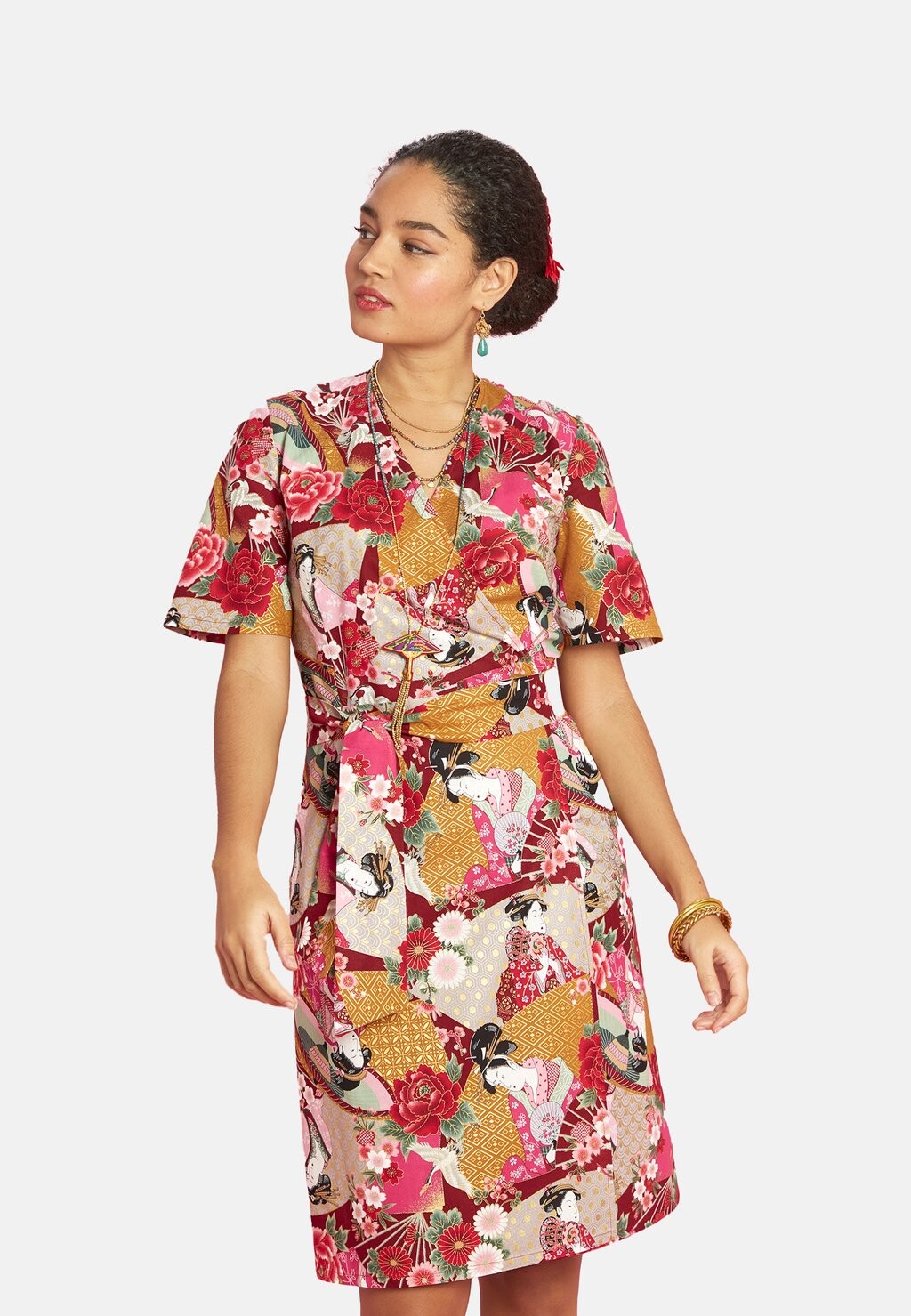 

Дневное платье SHIRO Antoine et Lili, цвет Mottled Pink