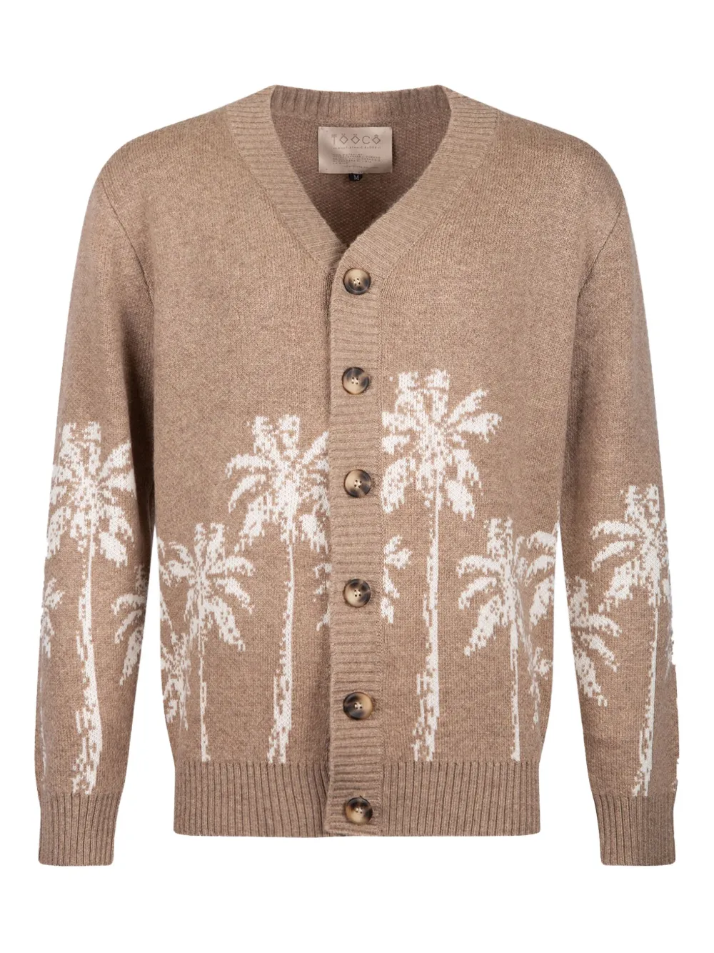 

Кардиган с принтом на пуговицах Tooco, бежевый