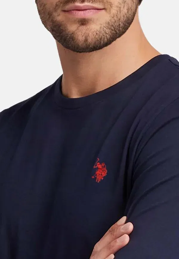 Топ с длинным рукавом Usaaron U.S. Polo Assn., темно-синий — фото 4