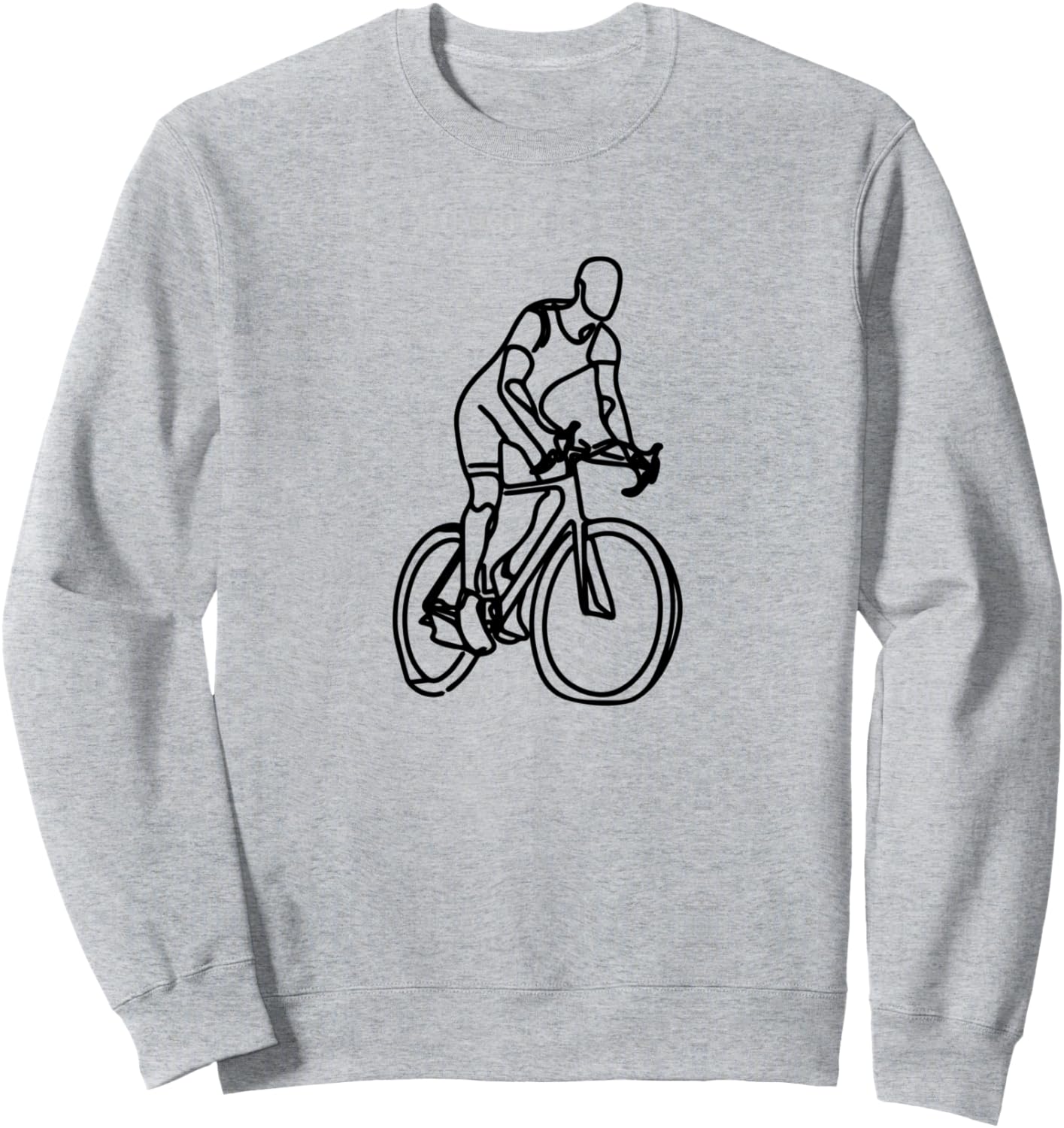 

Велосипедная толстовка с графическим изображением, серая Funny Cycling Enthusiast Graphic Tee