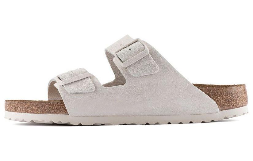Birkenstock Сандалии Arizona Soft Footbed 'Suede Leather Antique White'