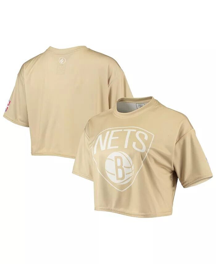 

Женский светло-коричневый укороченный топ Brooklyn Nets Sand Nba Exclusive Collection