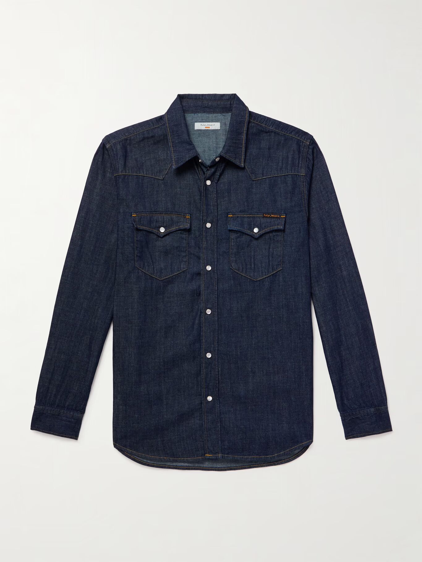 

Рубашка в стиле вестерн от George Denim NUDIE JEANS, синий