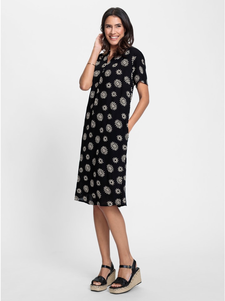 

Платье с принтом черного цвета и кунжутным принтом WITT WEIDEN