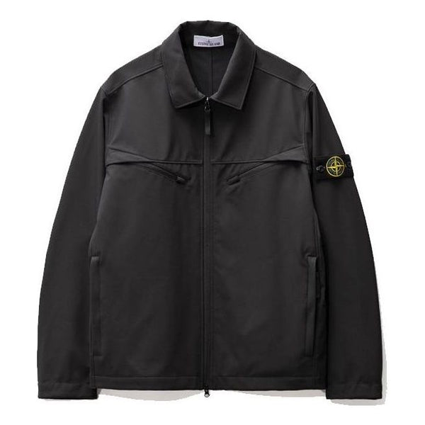 

Куртка light soft shell-r jacket 'black' Stone Island, черный