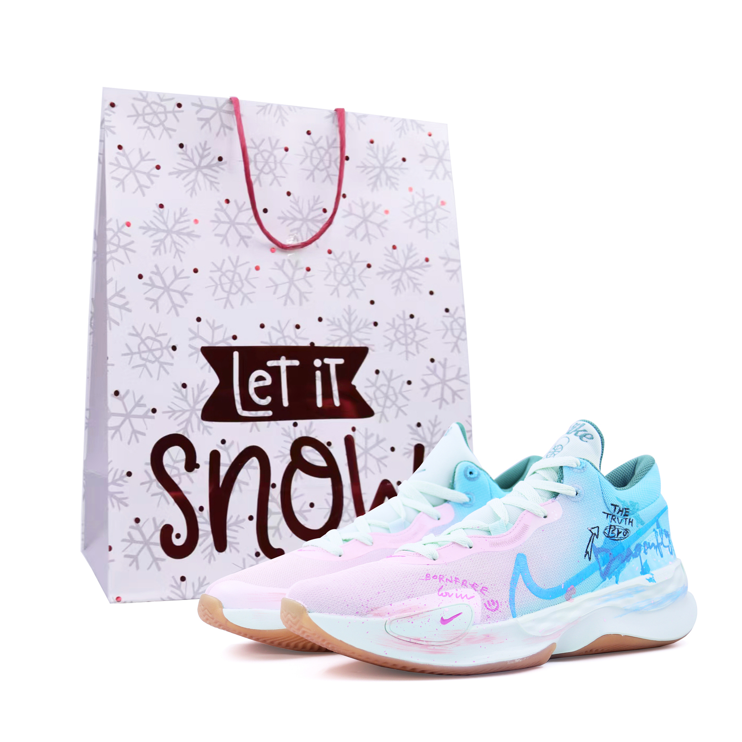

Nike Renew Elevate 3 Shopping Bag, Starry Mirage Cushioning легкие низкие баскетбольные кроссовки мужские розовые