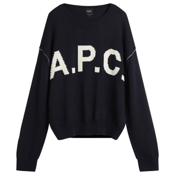 

Джемпер с круглым вырезом A.P.C., темно-темно-синий