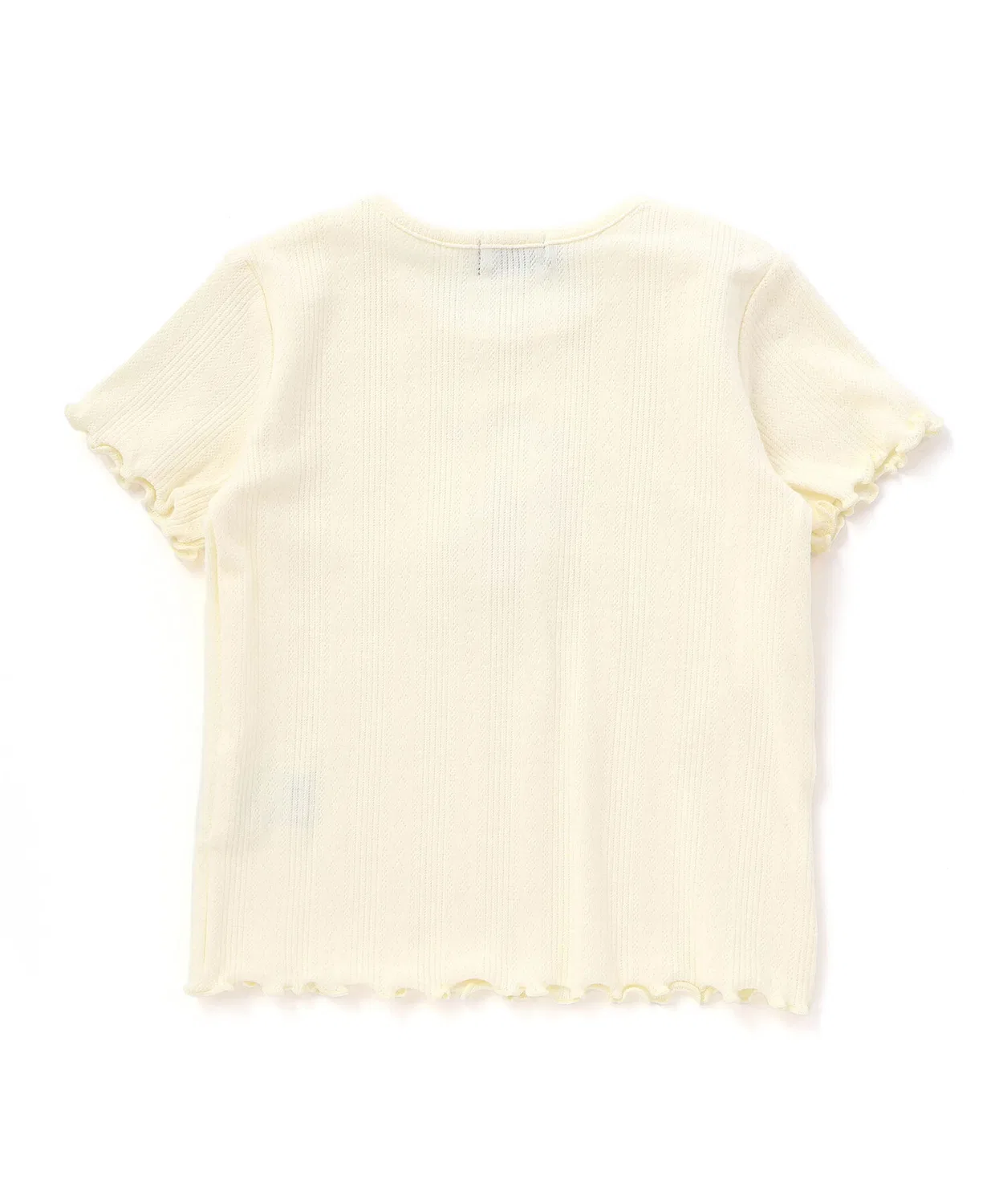 Футболка с анималистичным принтом утки BeBe Baby Mellow Frill Smooth из хлопка с оборками синяя — фото 2