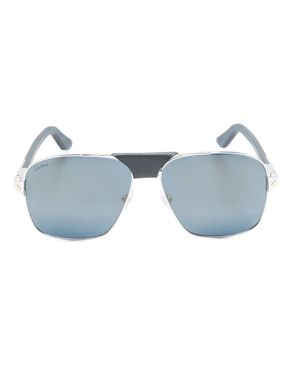 

Солнцезащитные очки-пилоты Cartier Eyewear, серебяный