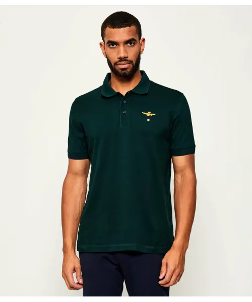 

Футболка поло Regular fit Aeronautica Militare, зеленый