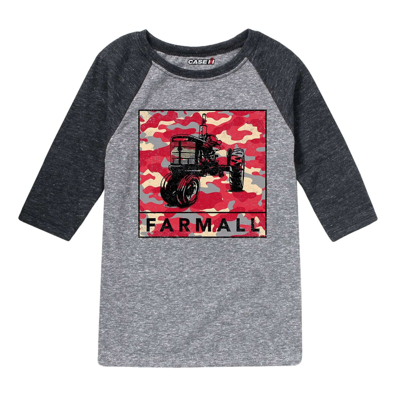 

Футболка Case IH Camo Farmall с рисунком реглан для мальчиков 8–20 лет Licensed Character