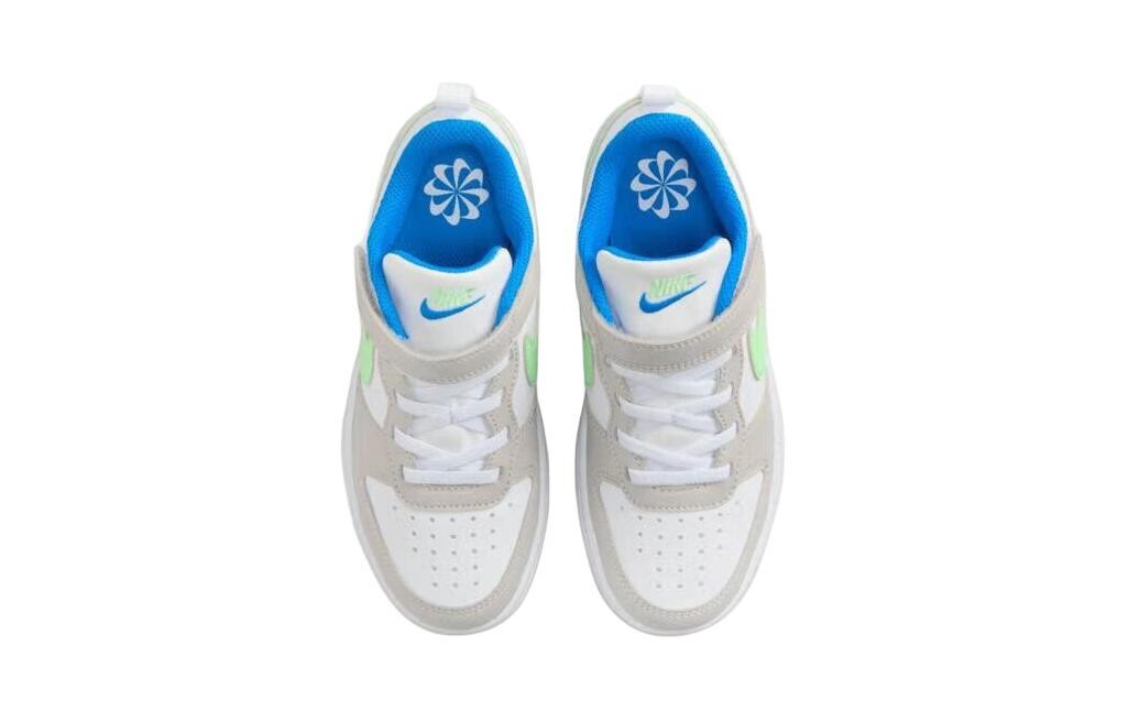 Обувь для скейтбординга Court Borough Kids для дошкольников Nike, белый/серый/зеленый — фото 4