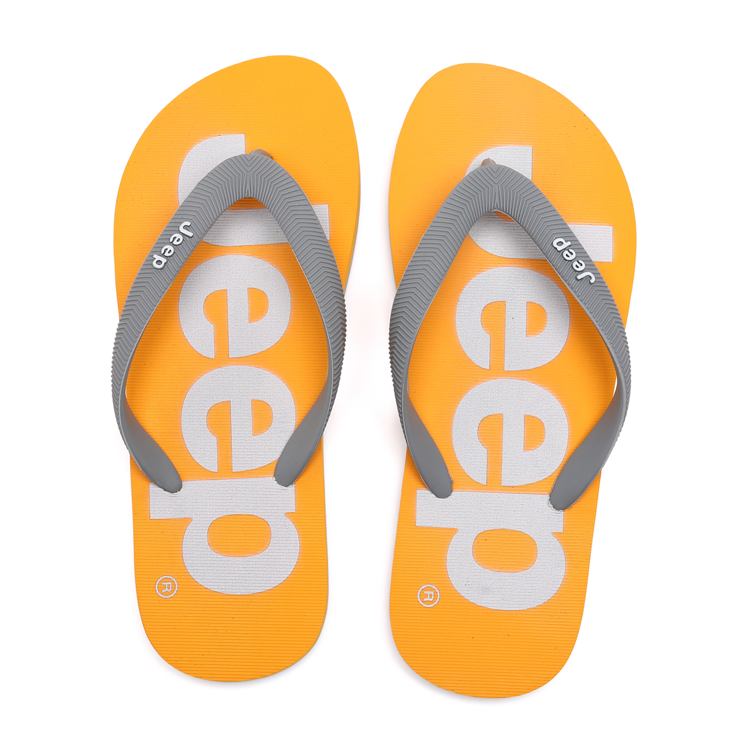 Jeep Сланцы Unisex с противоскользящей резиновой подошвой Orange Gray — фото 4