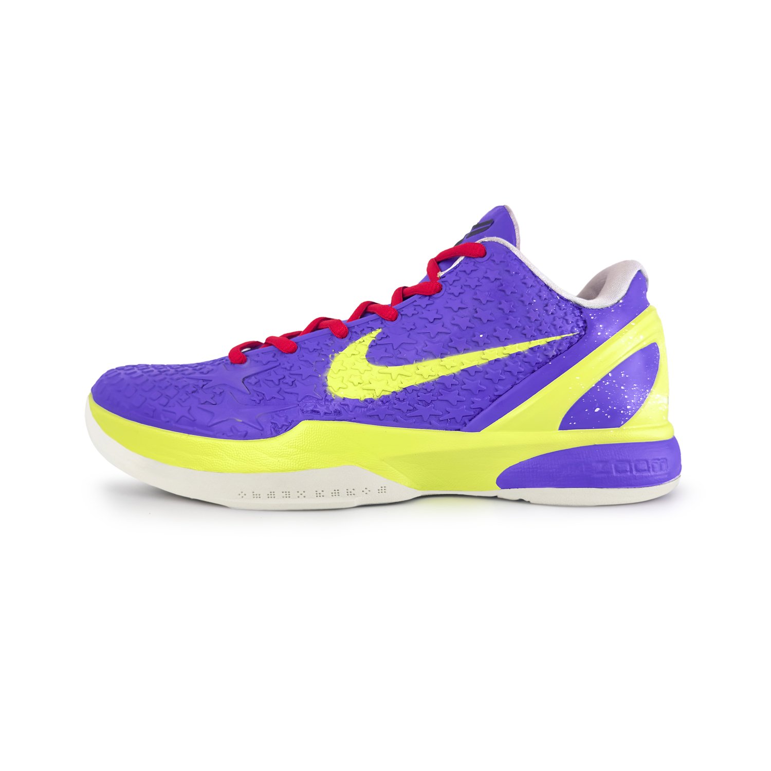 

Nike Кроссовки баскетбольные низкие Zoom Kobe 6 Cushion, Wear Resistant мужские Yellow Purple