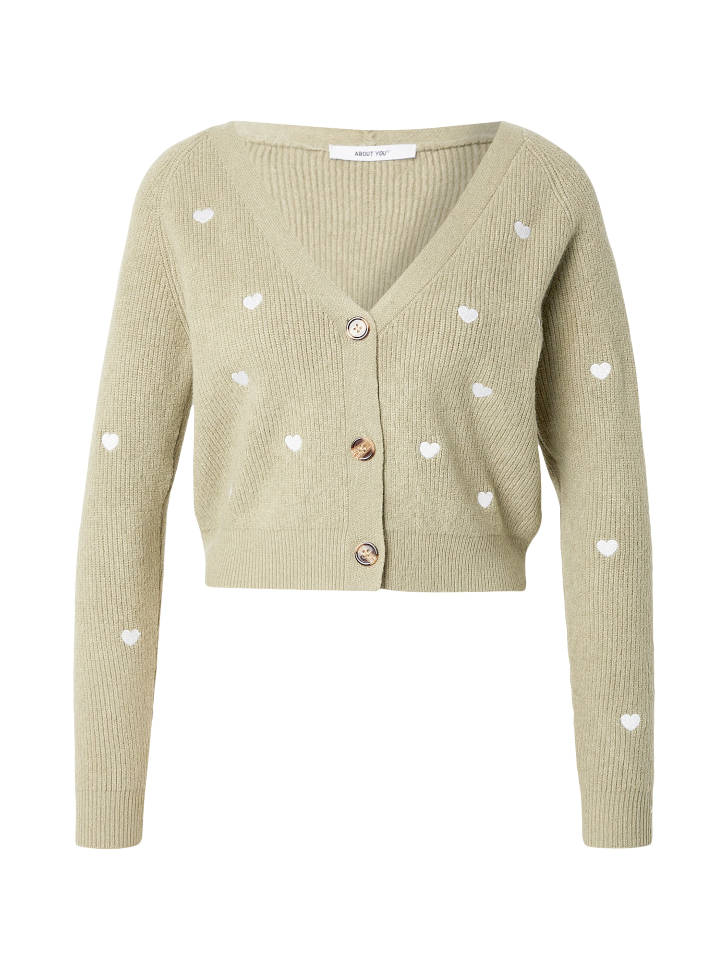 

ABOUT YOU Кардиган 'Lana' из трикотажа светло-зеленого цвета
