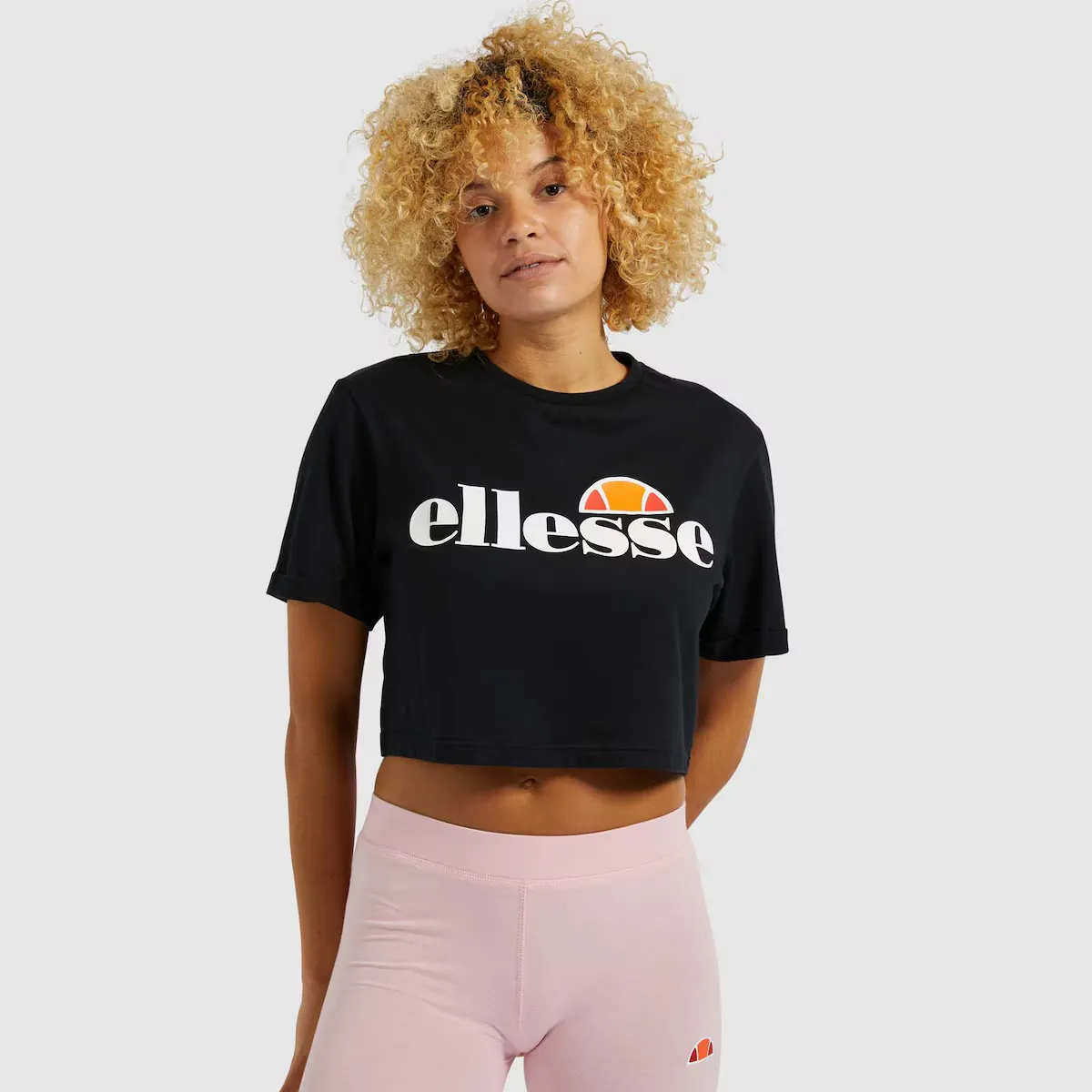 

Alberta Укороченный Ellesse Женская футболка, чёрный