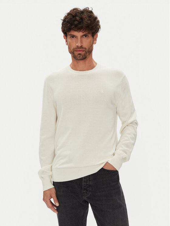 

Свитер regular fit LV040BM343 Calvin Klein, экрю