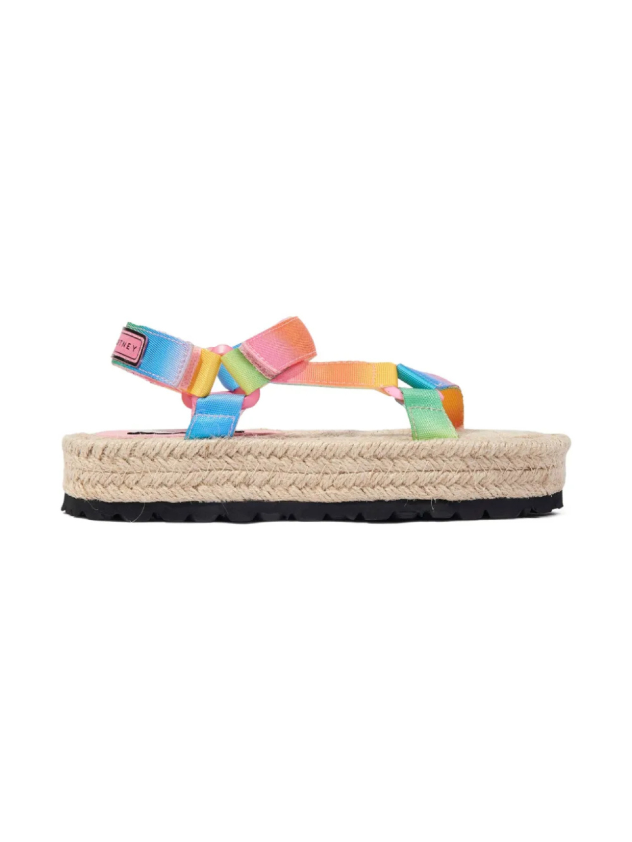 

Радужные эспадрильи сандалии Stella McCartney Kids, розовый