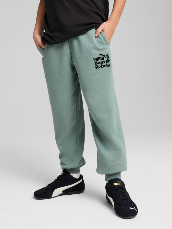 Puma Спортивные штаны мятного цвета — фото 3