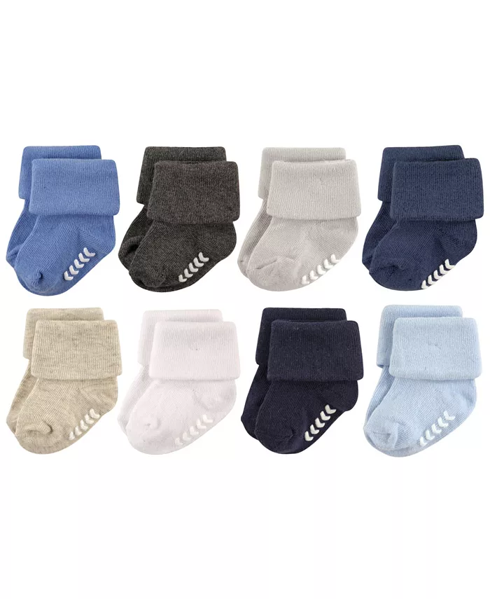 

Носки для мальчиков Hudson Cotton Rich Newborn и Terry, сине-серые, 0-6 месяцев Hudson Baby, серебряный