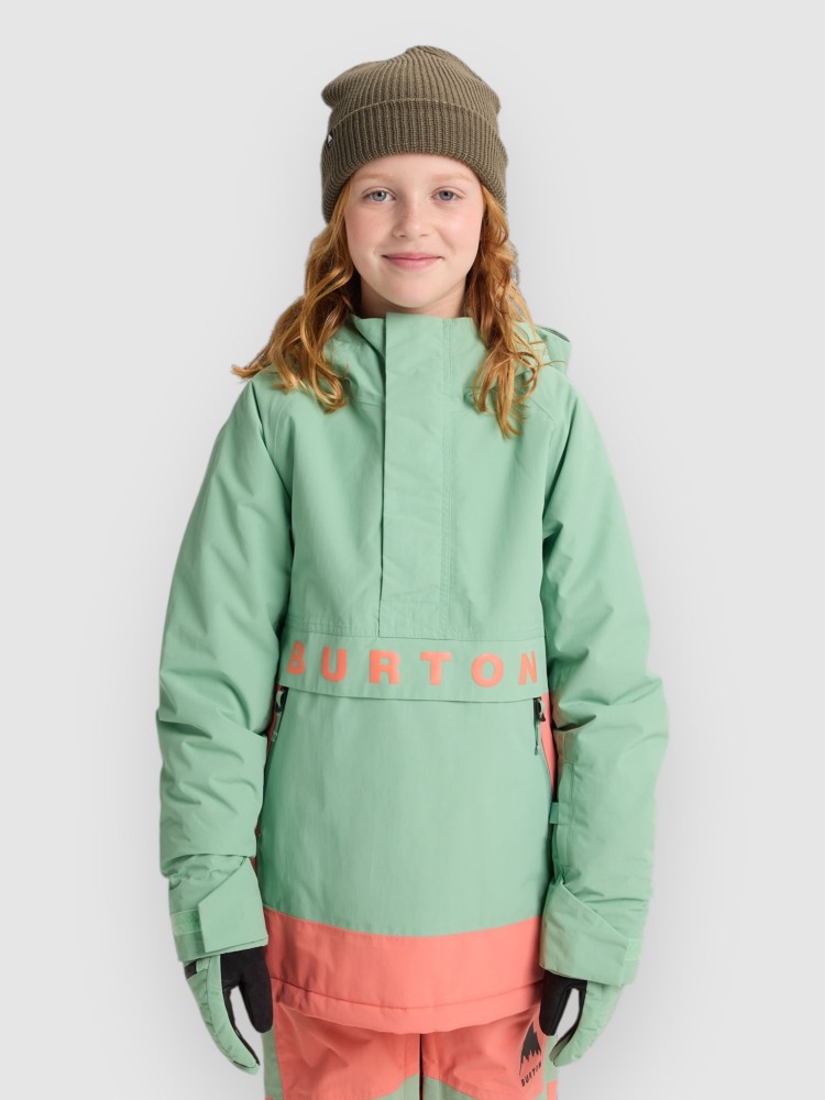 

Куртка для сноуборда Burton Frostner Kids Anorak, soft sage/peacho, Зеленый, Куртка для сноуборда Burton Frostner Kids Anorak, soft sage/peacho