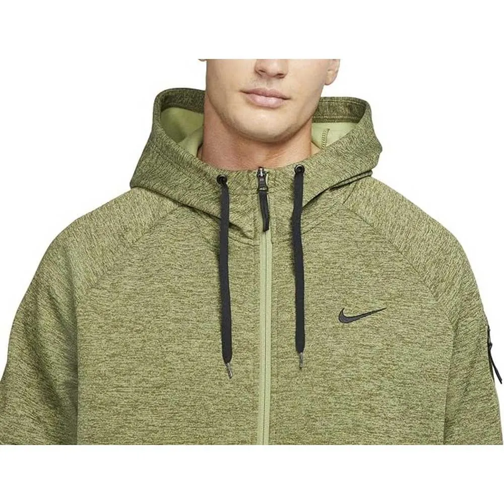 Толстовка Nike Therma Fit full zip, зеленый — фото 4
