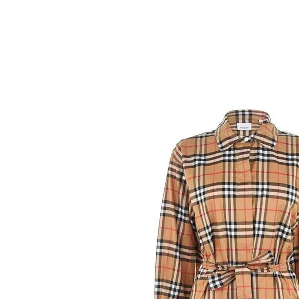 Платье Burberry женское с длинными рукавами, Ancient желтый — фото 3