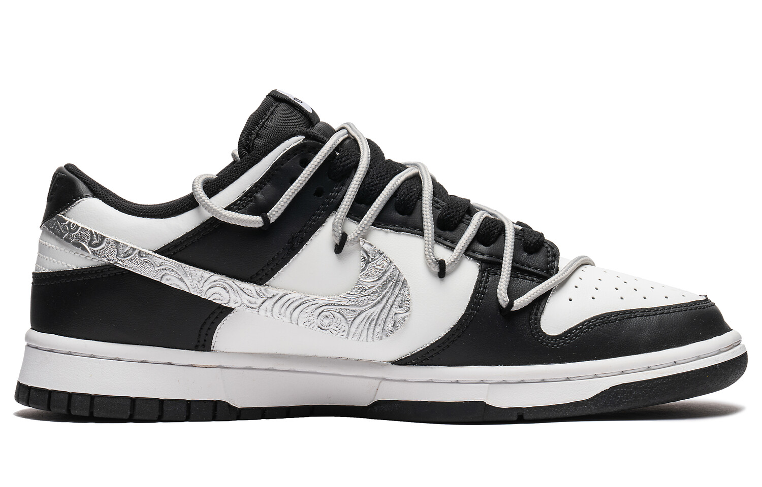 

Кроссовки Nike Dunk Skateboarding Shoes Men Low-top Silver, черный