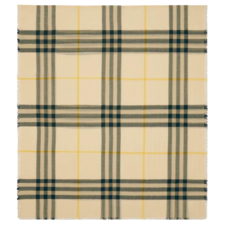 

Шерстяной вязаный шарф унисекс коричневый Burberry