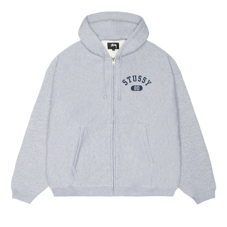 

Худи Stussy Varsity Zip Hoodie, Grey Heather
