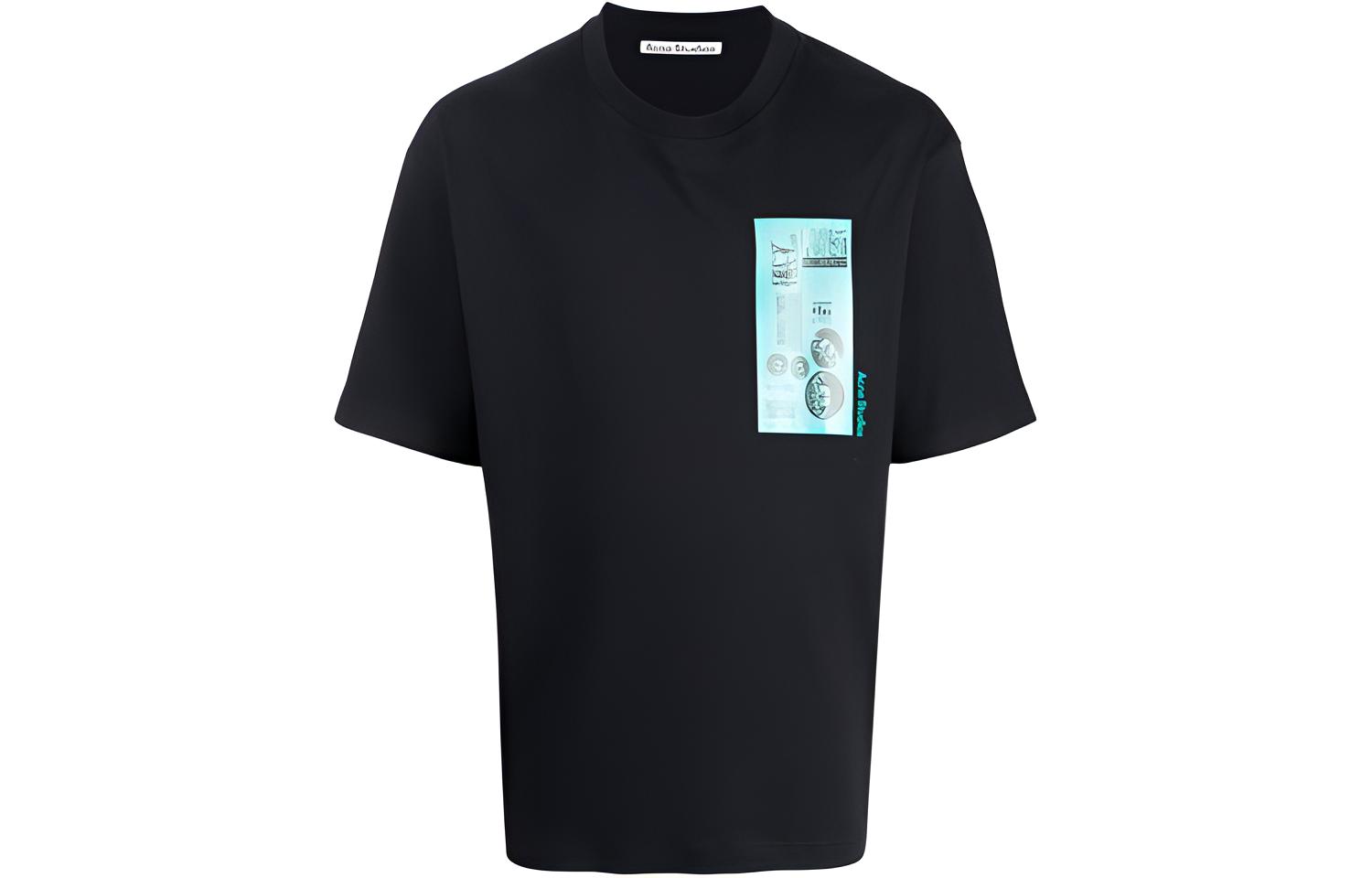 

Футболка X Dizonord SS21 мужская черная Acne Studios